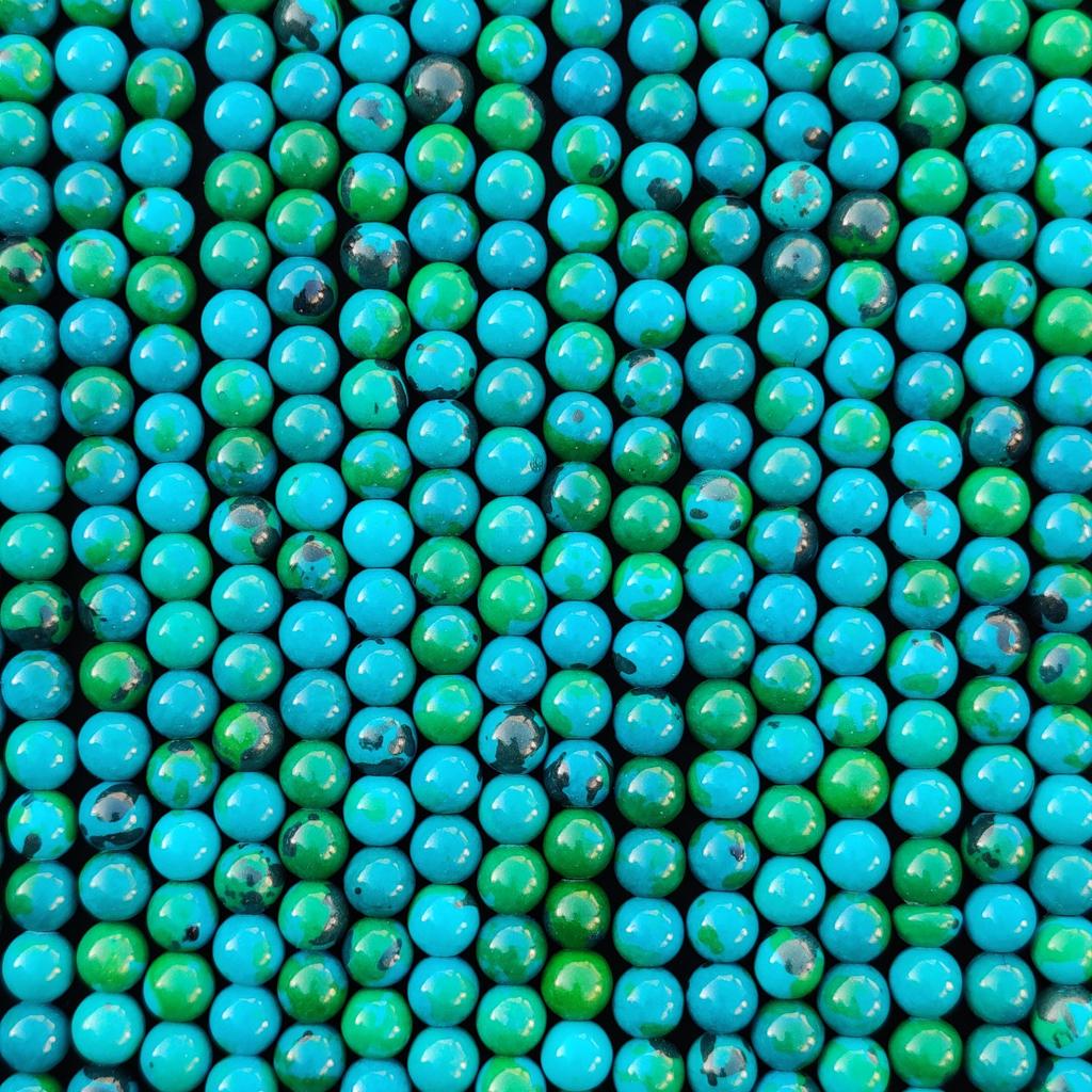 14-15 Inch Strand Synthetic Chrysocolla Round Beads, 6mm 8mm 10mm Choices Size Beads, 1 Strand Bead.