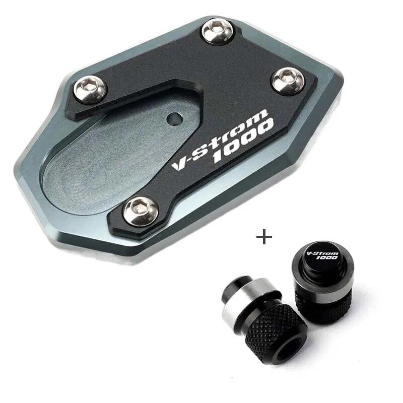 Pro SUZUKI V STROM 1000/XT VSTROM 1000 DL1000 2014 Motocyklový stojánek Noha Boční stojan Prodloužení Podložka Opěrná deska Víčko ventilku