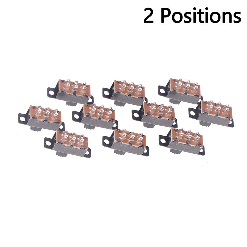 10 Stück Ss22F32 6 Pins 2 Positionen Ss-23F32 6 Pins 2 Positionen Dpdt Ein/Ein Mini Schiebe 0.5A Kippschalter