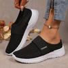 Shoes Women's Summer New Fly-woven Mesh Shoes TEMU One-pedal Soft-soled Half-drag Casual Shoes Lazy Shoes Women