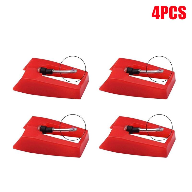 4Pcs Phonograph Stylus Electric Record Player Turntable Stylus Needles Accessory Phonograph Parts Replacement