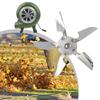 Air Compressor Fan Leaf Heat Dissipation Engineering Fan Leaf Replacement 5 Leaf Fan Leaf 12/15cm