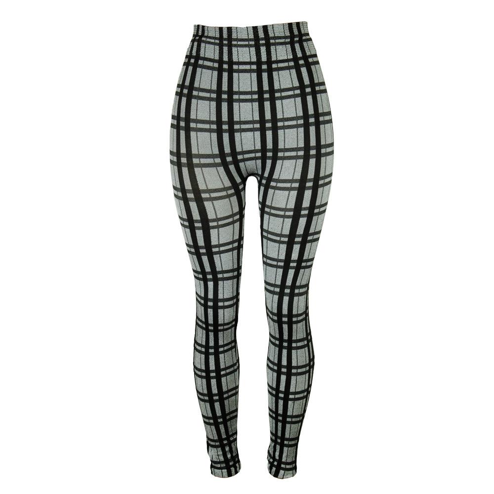 Buy Women Fashion Slim Pants Plaid 