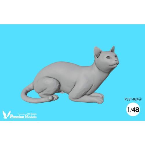 Passion Models 1/48 Scale Resin Kit, Cat Lovers Approved, Set of 5 Cats, P35T-024 (Animals)