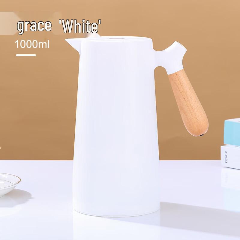 Shangqi European Style Insulated Coffee Pot with Wooden Handle