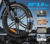 2026 Samebike New CY20Pro 36V500W Brushless Motor 13Ah Detachable Battery Electric Bicycle Dual Disc Brake 3.0 Tire Electric Bicycle