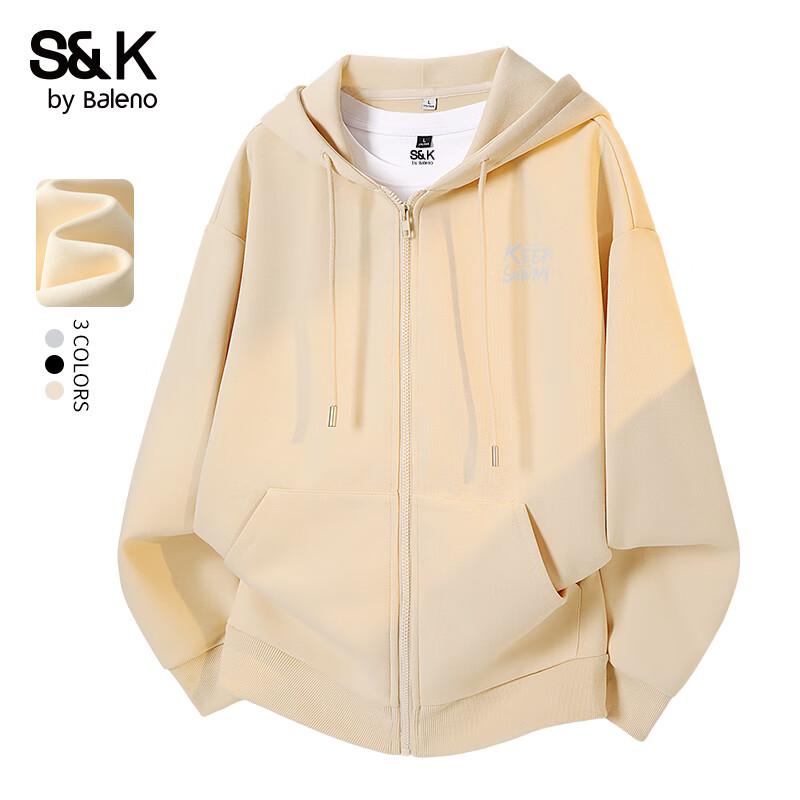 

Baleno S&K Series Men s Loose Fit Hooded Sweatshirt Jacket L