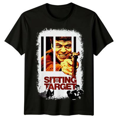 Sitzendes Ziel (1972) Vom Filmposter inspiriertes T-Shirt Retro 70er Jahre T-Shirt Unisex