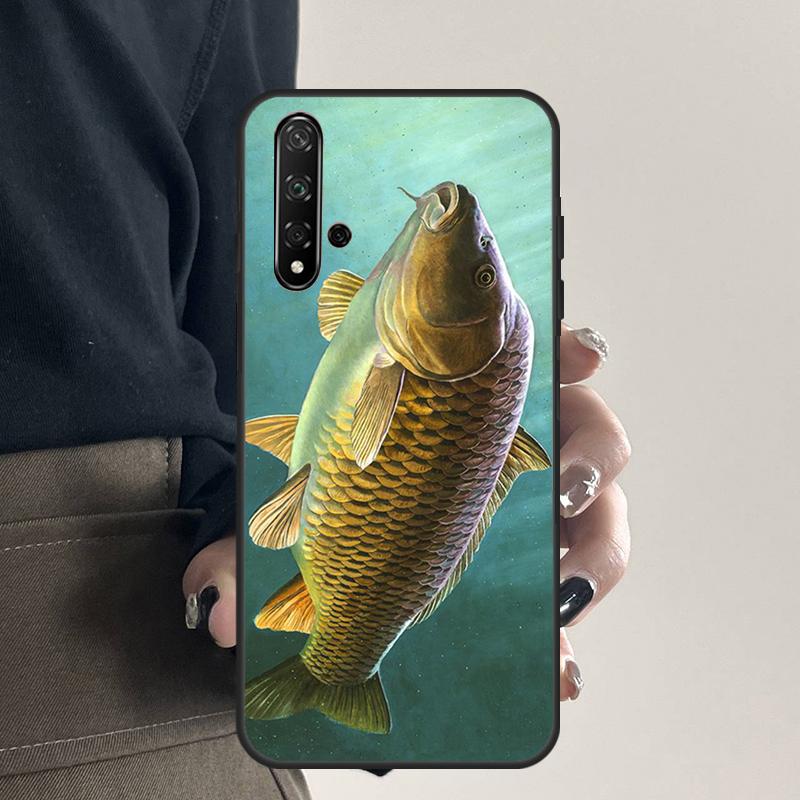 Carp Fishing For Huawei Nova 9 10 SE 5T 12s 12i 11i Y91 Y90 Y60 Y70 Y72 Y61 P20 P40 P30 Lite P60 Pro Case