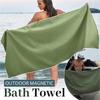 Absorbent Sandproof Magnetic Closure Beach Towel Portable for Travel Yoga Camping And Swimming