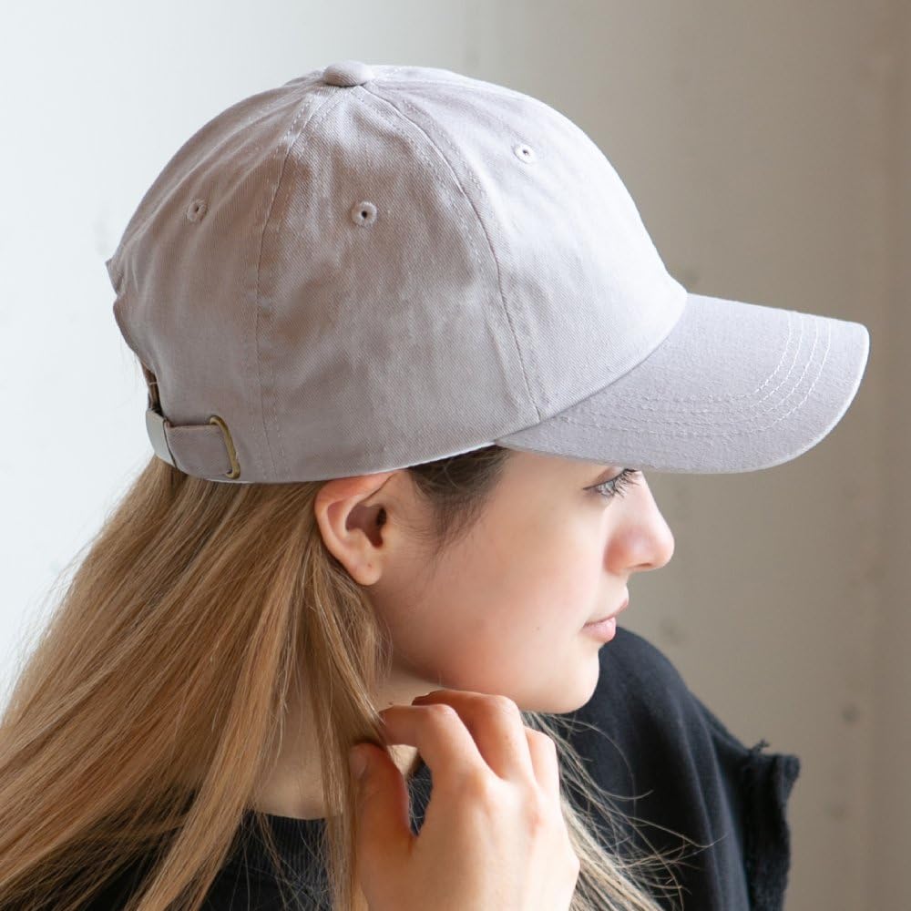 ICHIYON PLUS Cap Cotton Plain UV Protection Size Adjustment Women's Icap0319-gy-ll
