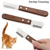Supply Hairdressing Tool Fur Cleaner Wooden Handle Pet Hair Remover Cat Brush Grooming Comb