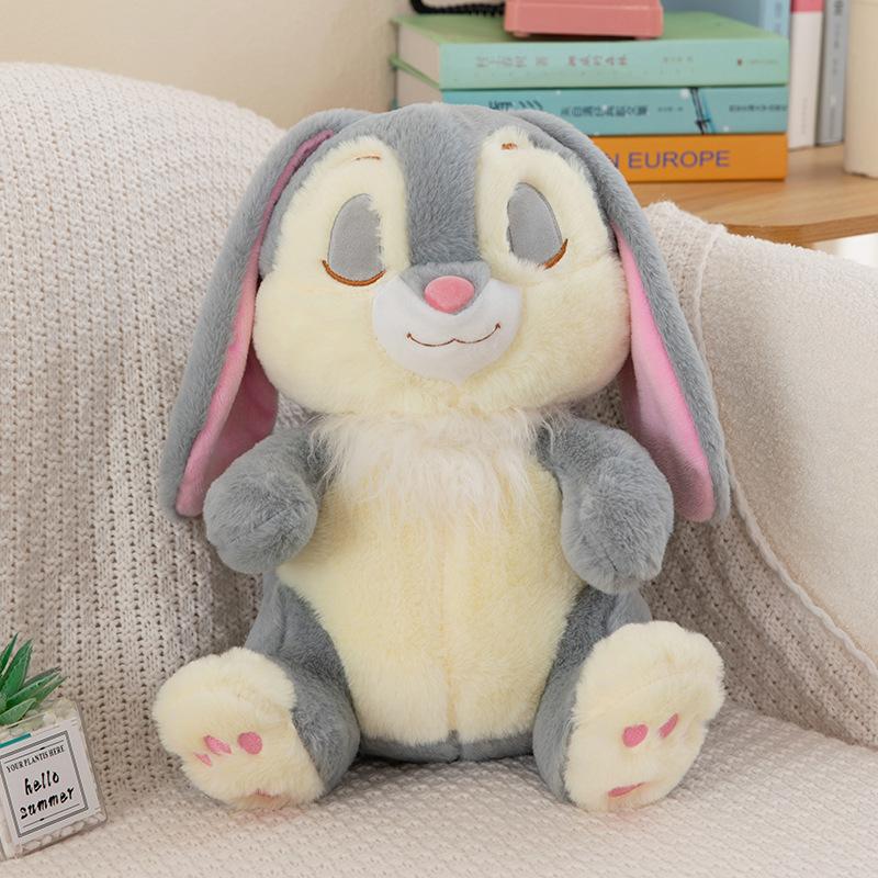 

Plush Toy Long Ears Sleepy Rabbit Pillow Doll Loveliness Comfortable And Soft 35cm/13.78in сірий