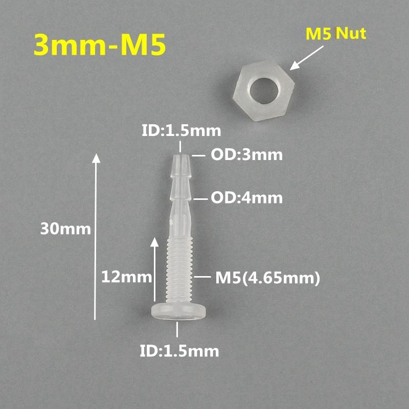 

M5~M16 на 3~12 мм ПП Перегородка Резьбовые Соединители-Пагода Прямое Подключение Адаптер для Аквариумного Насоса Прямое Соединение Шланга для Полива 5 pcs