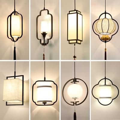 Çin Feneri Avize Demir Kumaş Restoran Sarkıt Işık İskandinav Ev Dekorasyonu Yatak Odası Tahta Balkon Koridor Bar Led Işıklar