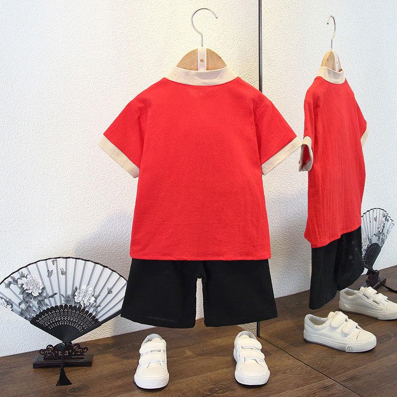 Hanbok Chlapecký Letní Oblek Oblek Dětský Tang Oblek Retro Čínský Styl Miminko Týden Staré Šaty Pánské Letní Starobylé Šaty Oblečení