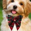 Dog Bow Tie Classic Plaid Bowknot Pet Collars Dog Bow Tie Cute Adjustable Holiday Dog Collars Bow Tie Dog Collars for Puppy Cat