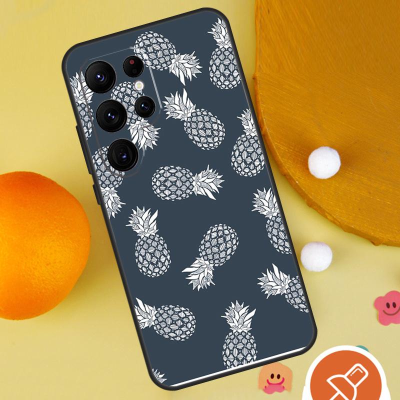 Tropical Pineapple Case For Samsung Galaxy S25 Ultra S24 S23 S22 S21 Ultra S9 S10 S20 Plus S24 FE Funda Cover