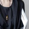 Long Length Charm Necklace Leather Rope Sweater Chain Fashion Pendant Necklace