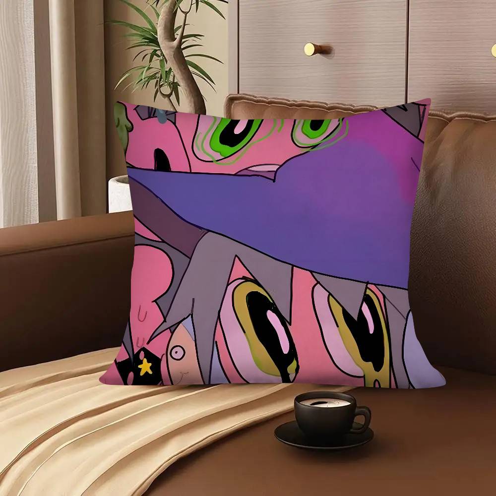 Anime T-The Midnight Gospel Pillow Case Square Pillow Bedroom Sofa Leisure Comfort Cushion Car Living Room Home Decoration