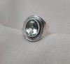 Green Amethyst 925 Sterling Silver Ring: February Birthstone Boho Handmade Jewelry