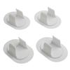 4-Piece Washing Machine Drain Wall Fixer For 3-3.8cm Diameter Hose. Suitable For Most Washing Machines.