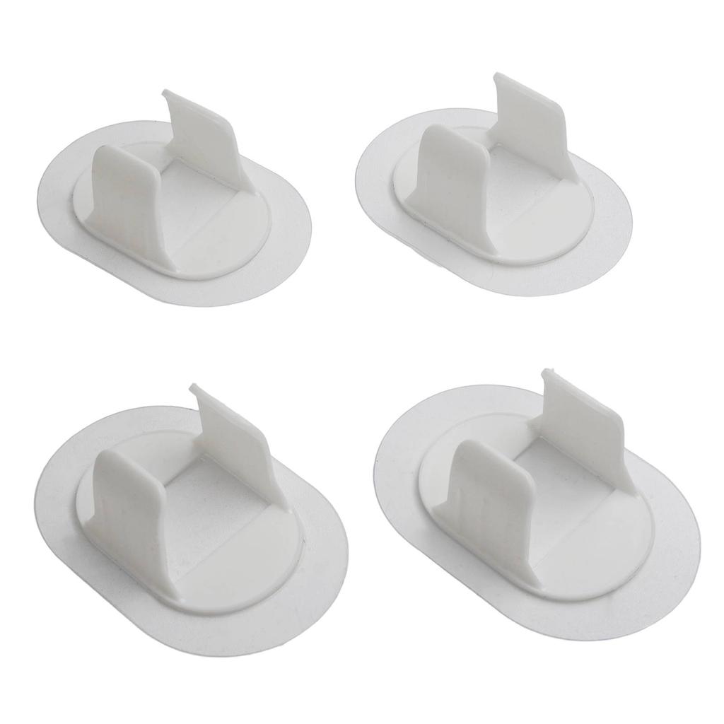 4-Piece Washing Machine Drain Wall Fixer For 3-3.8cm Diameter Hose. Suitable For Most Washing Machines.