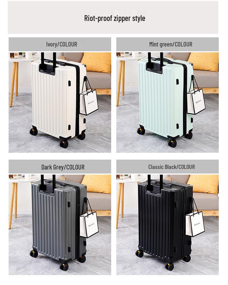 Mehrgrößen Koffer mit Aluminiumrahmen und großer Kapazität mit 20- und 24-Zoll-Trolley- und Handgepäckoptionen