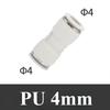 4 6 8 10 12 14 16mm OD Tube PU PG Straight Pneumatic Air Fitting Push in Connect Quick Release Variable Diameter PG14-12 16-12