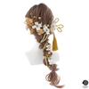 beauty Gorgeous hair ornament perfect for entrance fireworks and 20th birthday gatherings 2490h [LALALA flowers] coming-of-age ceremonies,
