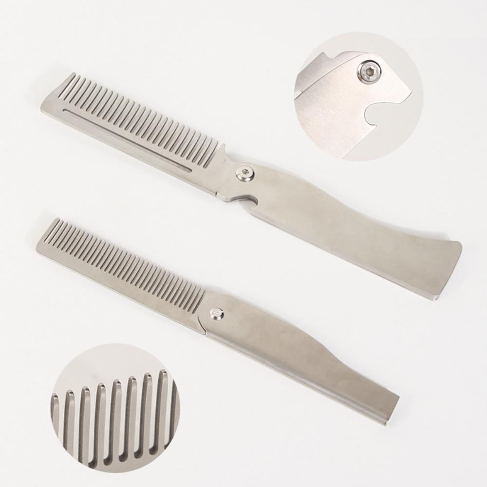 Folding Women Hair Comb Oil Head Styling Comb Retro Men Beard Comb  Gifts