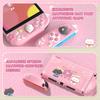 PlayVital Protective Cover Set for Switch Compatible with Switch 2 Includes Cat Ears Paw Silicone PC Adjustable Stand Japanese Sakura Kitten Design 2,