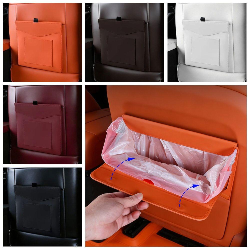 Waterproof Magnetic Adsorption Storage Bag Storage Pocket Seat Hanging Trash Can  Gift