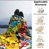 1 ud. Manta Acogedora con Estampado de Personajes de Pokémon Manta Ligera y Cálida de Franela para Sofá, Cama, Sala de Estar