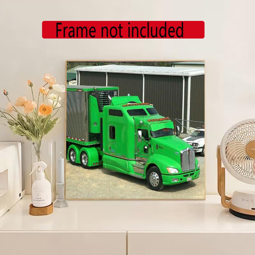 Kenworth Diamond Painting Round Diamond Mosaic Rhinestones Diamond Embroidery Craft Kit Wall Decor Without Frame