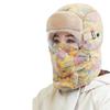 Hiver extérieur hommes et femmes coupe-vent protection des oreilles protection du visage lunettes d'hiver bonnet chaud en coton épais