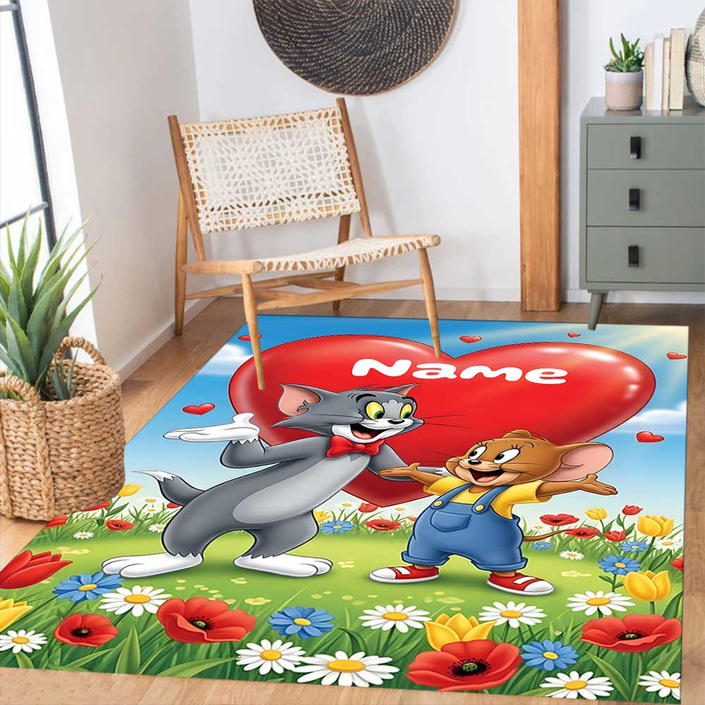 Warner Bros. Funktioniert (46) Personalisieren Sie Ihren Namens-Teppich, Ihr Bürostuhl-Kissen, Ihr Geschenk für Schlafzimmer und Wohnzimmer zu Hause.
