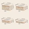 Multilayer Kitchen Freezer Box Sealed Stackable Design For Dumplings Wonton Iced Food Storage
