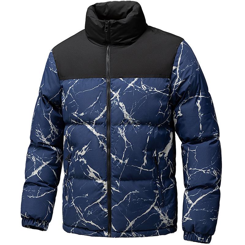 Men's Thick Cotton Coat for Autumn and Winter, Winter Cold Proof Jacket, Men's Thick Standing Collar Cotton Coat, Workwear