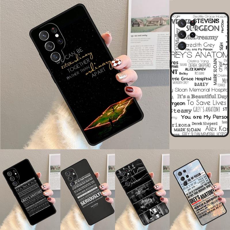 Greys Anatomy TV Quotes Silicone Phone Case For Samsung Galaxy note 10 pro S26 S25 S24 S23 S22 S21 Plus S25Ultra Capa Cover