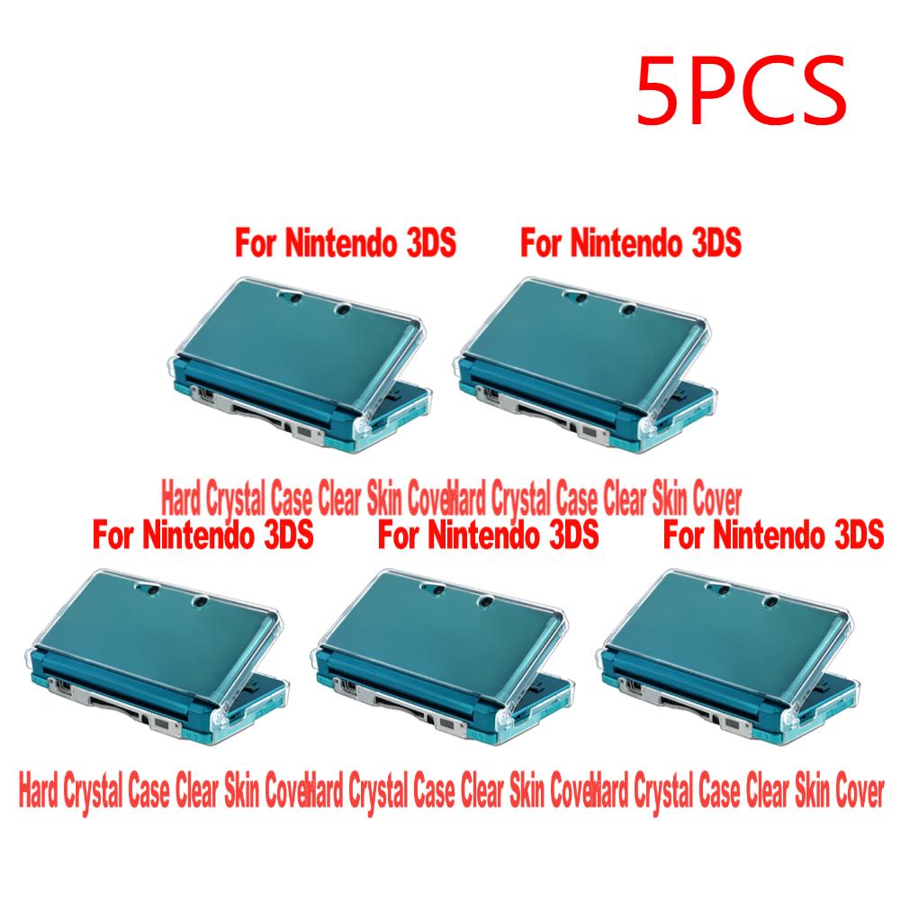 1-5 Stück für Nintendo 3DS Spielkonsole Leichte Steife Kunststoff Klar Kristall Schutz Hartschalen Haut Hülle Abdeckung