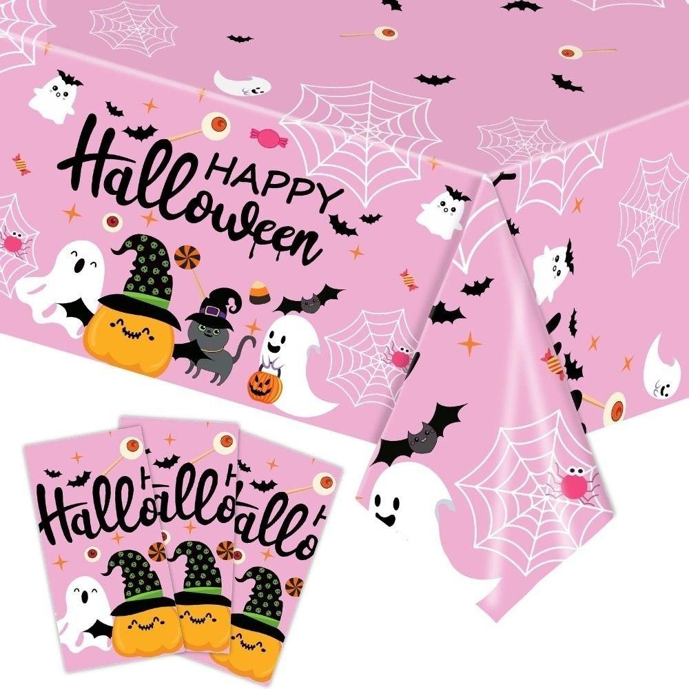Halloween Theme Halloween Tablecloth Plastic Table Runner Disposable Table Cover  Table Decoration