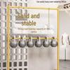 Movable Double-Layer Drying Rack with Wheels for Indoor and Balcony Use