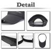 Visor Sun Visor English Letters Logo Hat Lightweight Running Cap CA520 [White Fang] Men's Women's (Black)