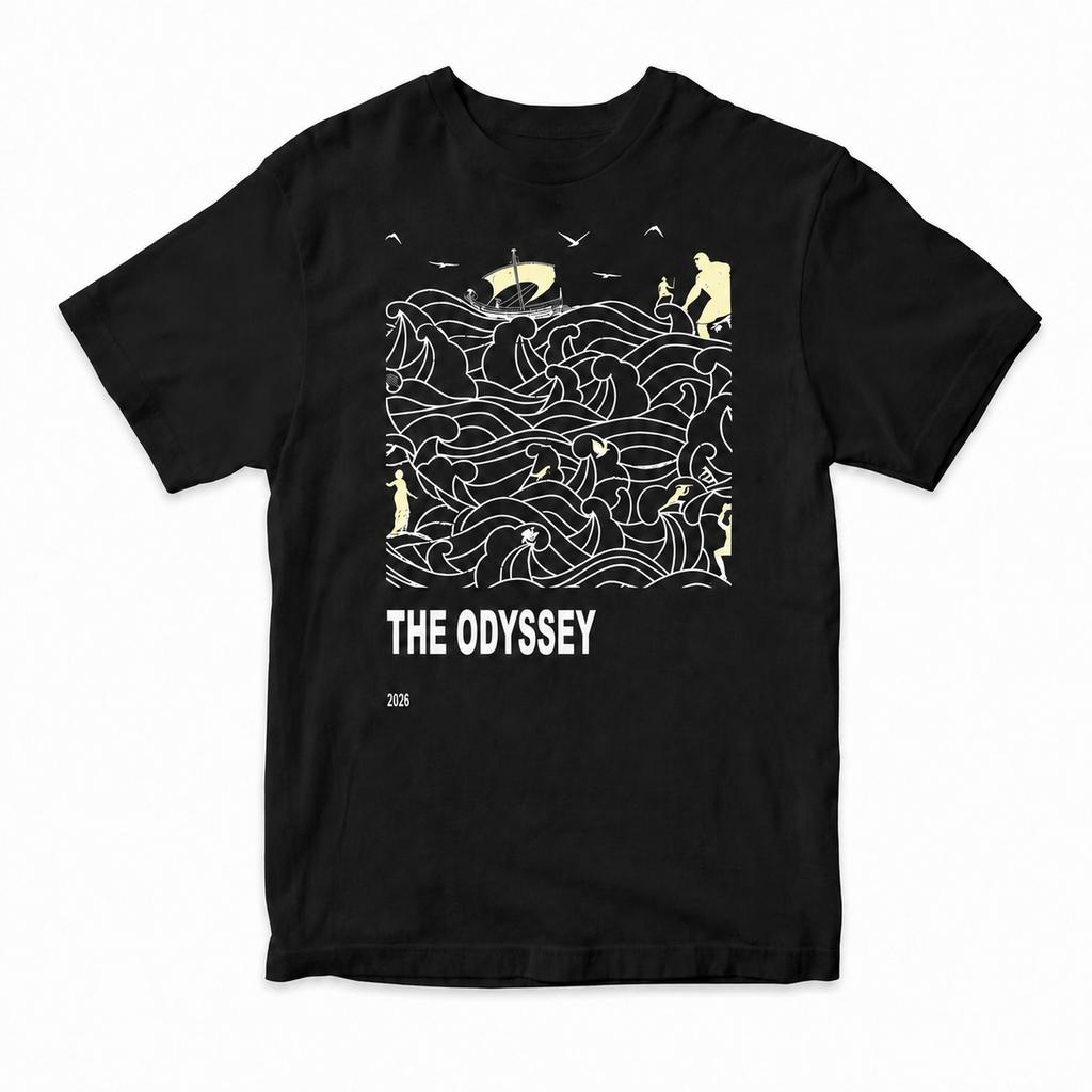 The Odyssey 2026 Christopher Nolan Printed Pure Cotton Shortsleeved TShirt Unisexs Clothing Unisexs Summer T Shirt Streetwear