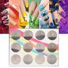 12 Grid DIY Nail Plastic Beads Nail Art Decoration Manicure Tool Accessory