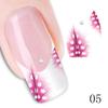 5Pcs/Set Bulk Flower Decals Water Transfer Manicure Nail Art Stickers Tips Decoration DIY  Random