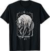 Wolf Schaf Horror Gruselig Folklore Gruselig Goth Alt Ästhetik Unisex T-Shirt Herren Damen T-Shirts Oberteil