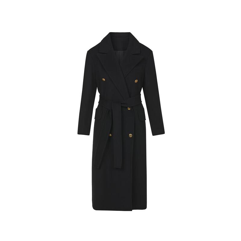 Langzi Women's Wool Blend Trench Coat