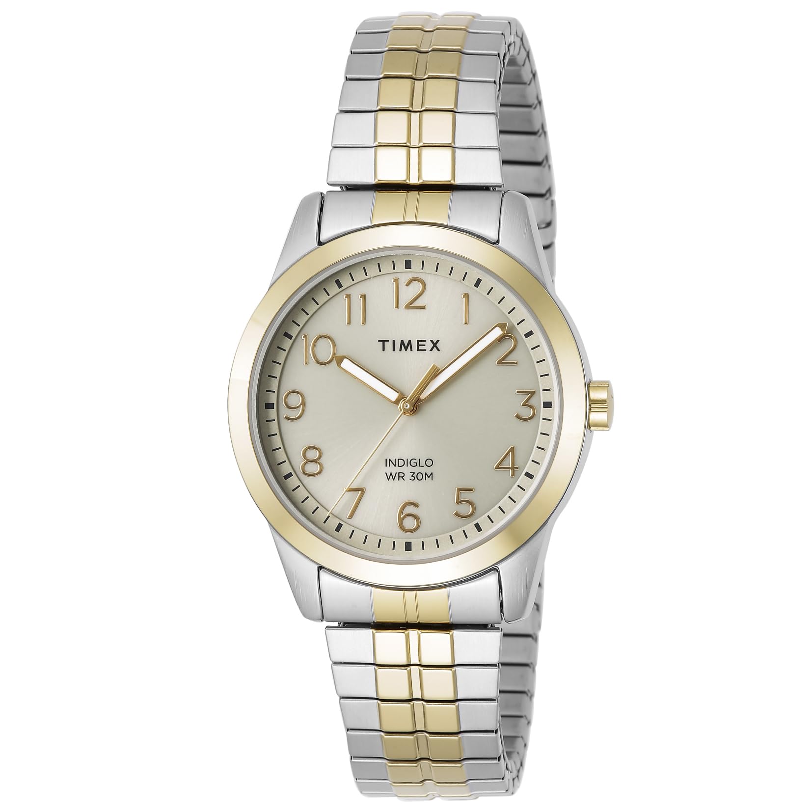 

[TIMEX] Часы Timex Main Street Gold Dial Brass Mineral Glass Quartz 36MM America Watch TW2V04600 Mens Silver